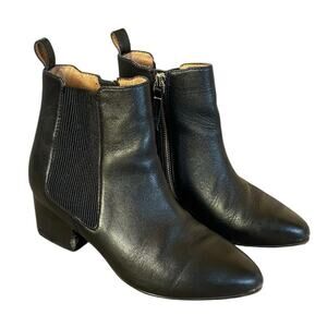 Frankie4 Shauna Leather Ankle Boots Size 7.5 Dark Academia Whimsigoth Minimal